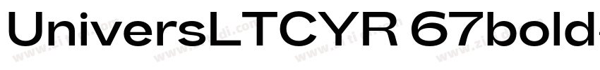 UniversLTCYR 67bold字体转换
